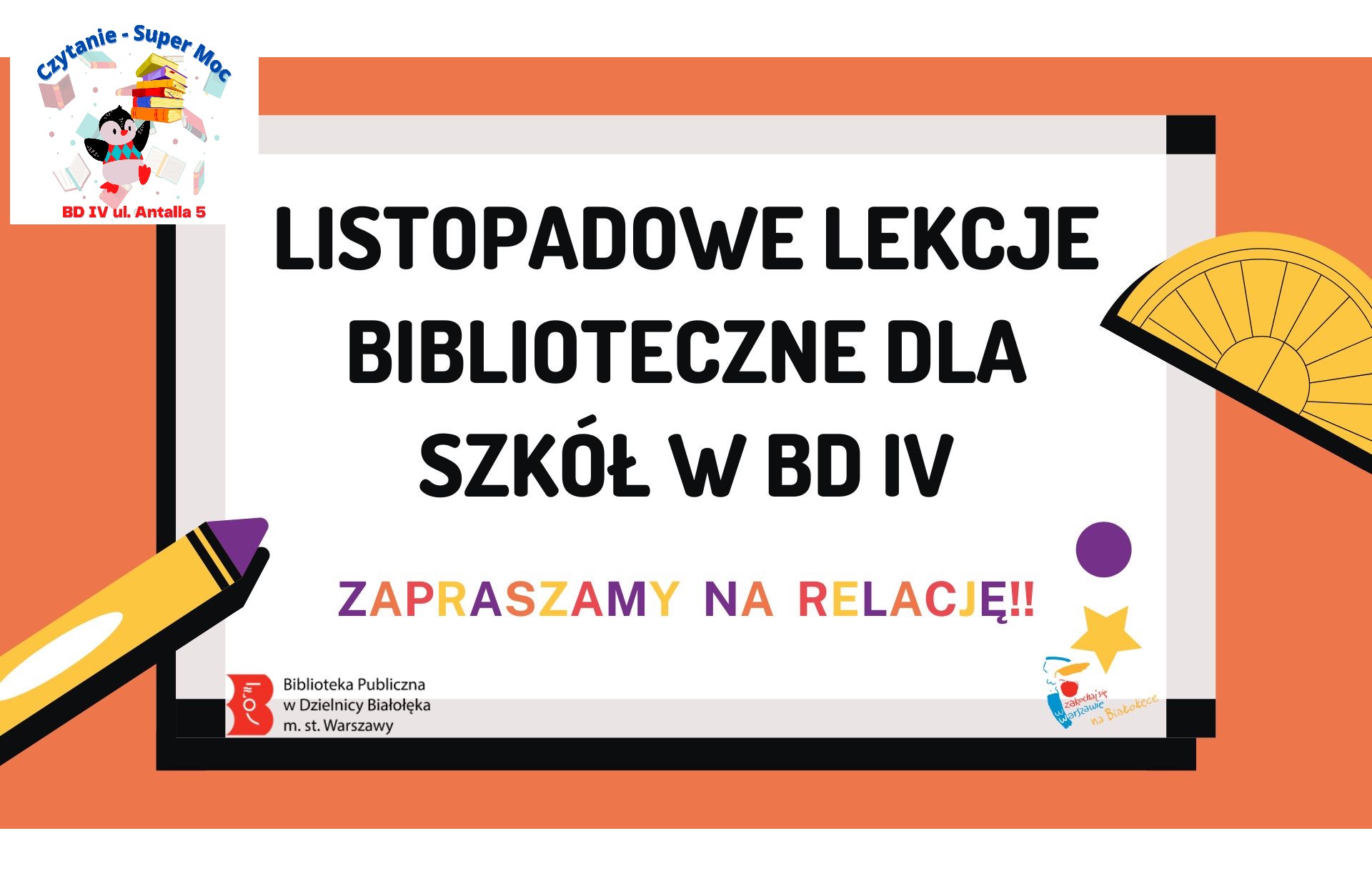 Read more about the article Listopadowe lekcje biblioteczne w BD IV