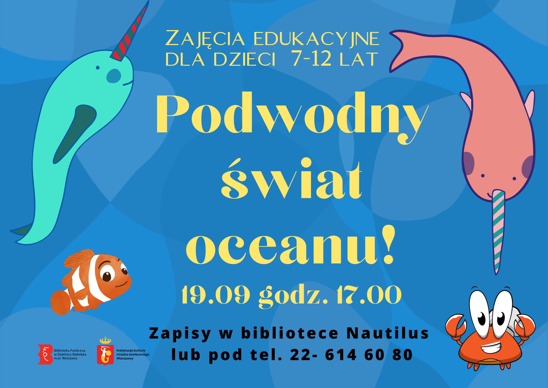 Read more about the article Nautilus zaprasza na zajęcia edukacyjne „Podwodny świat oceanów”