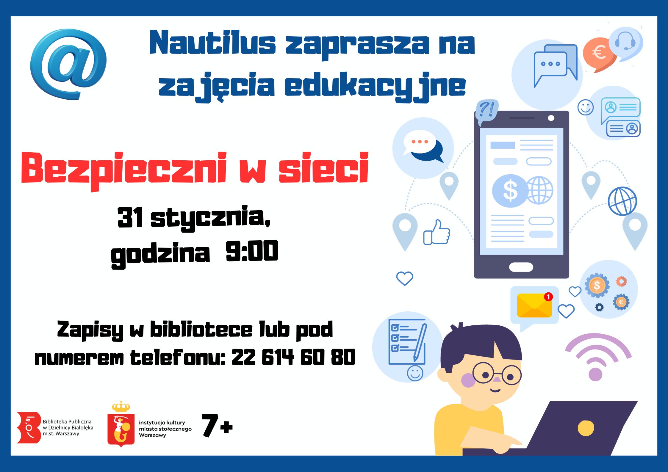 Read more about the article „Bezpieczni w sieci”. Zajęcia edukacyjne w Nautilusie