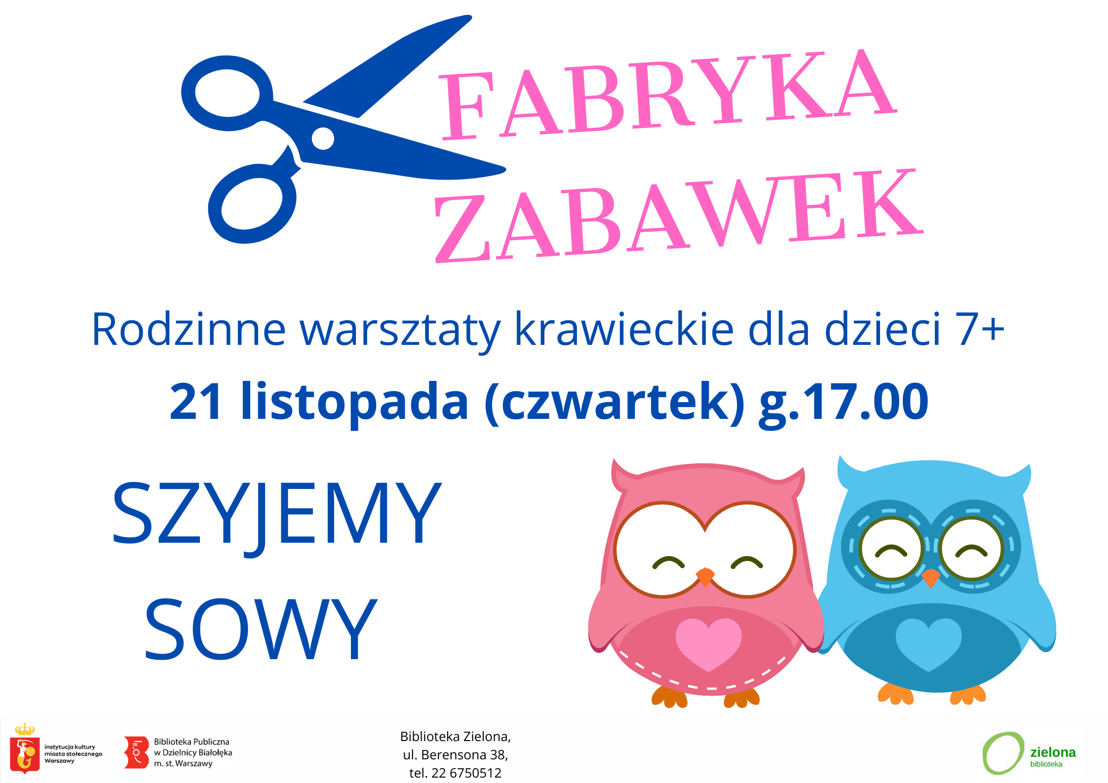 Read more about the article Fabryka zabawek w Bibliotece Zielonej.