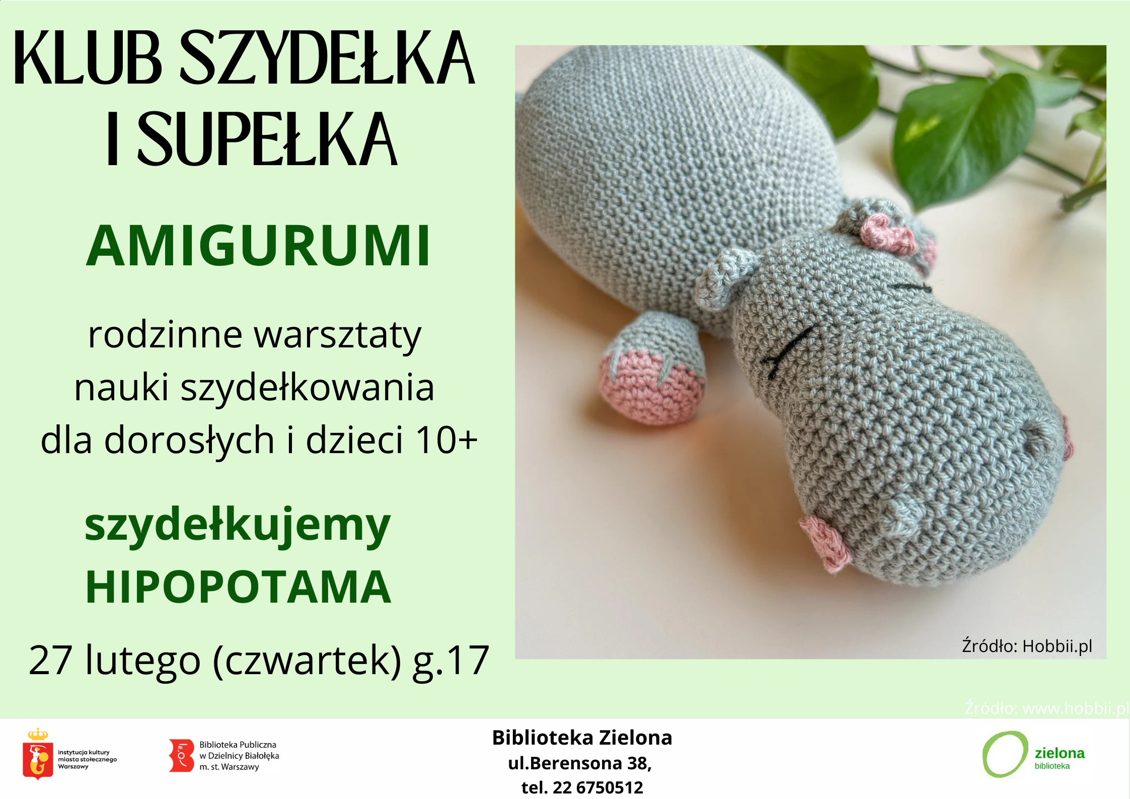 Read more about the article Klub Szydełka i Supełka w Bibliotece Zielonej