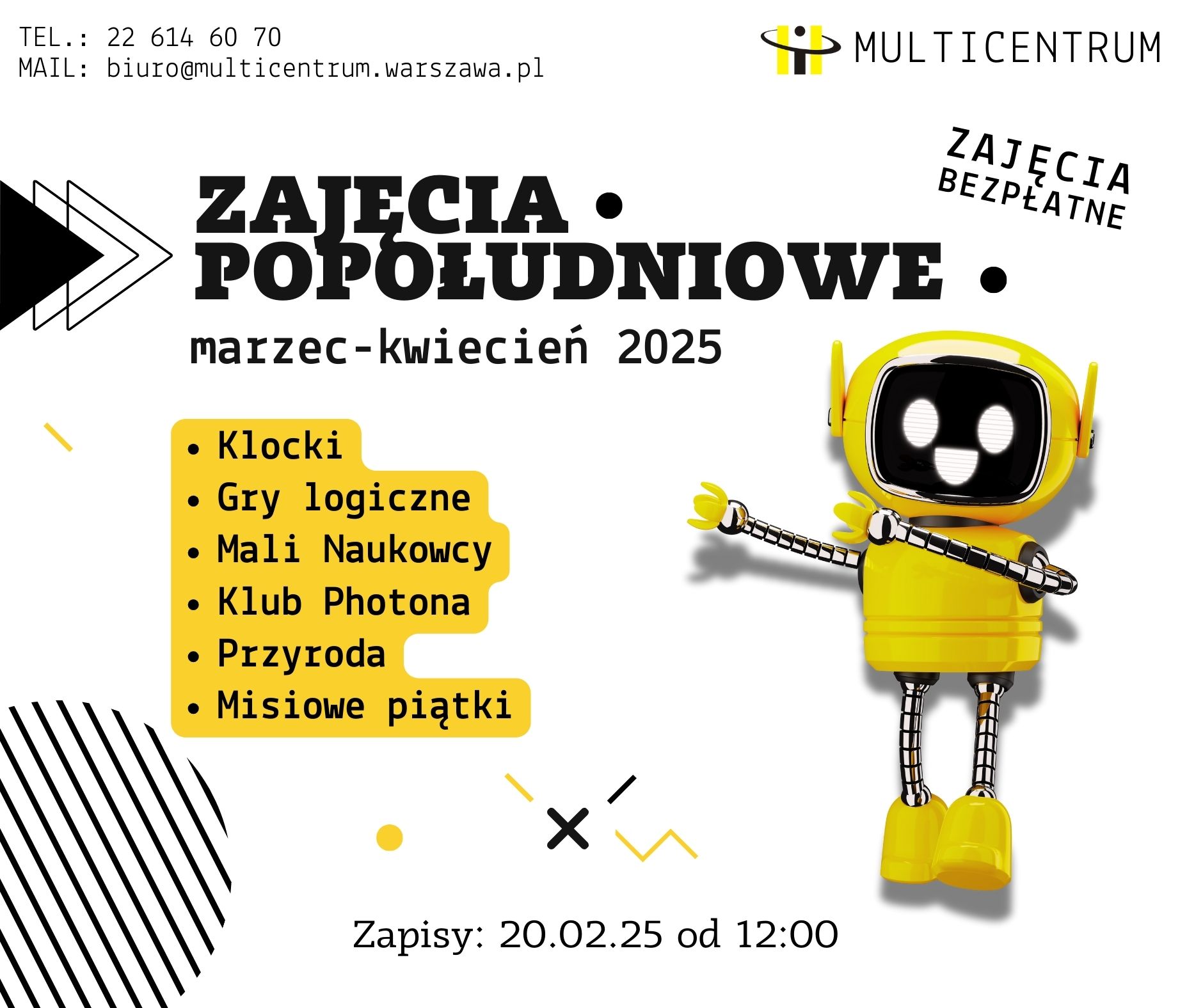 Read more about the article Zapisy na cykl zajęć: marzec-kwiecień 2025