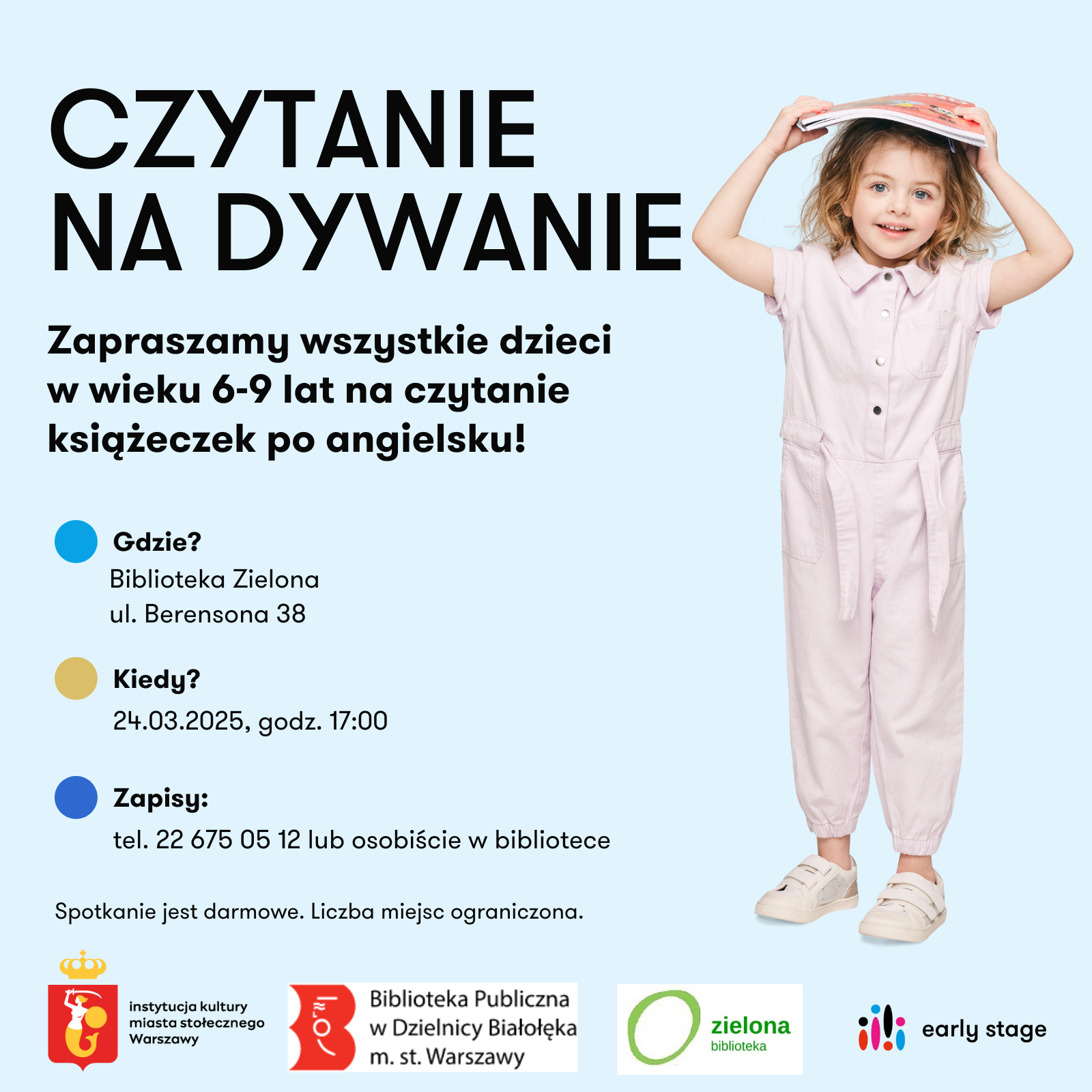 Read more about the article Czytanie na dywanie z Early Stage w Zielonej