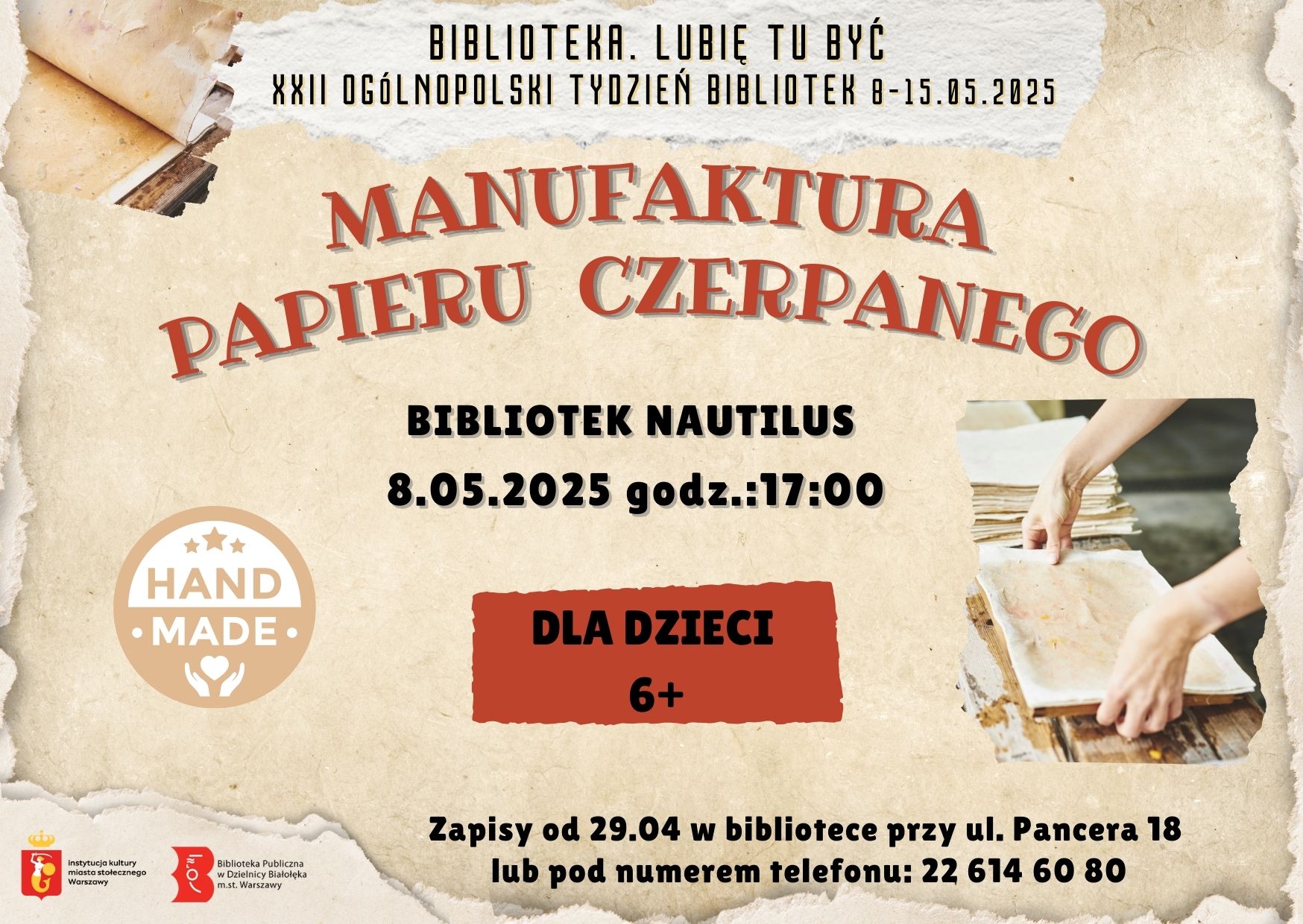 Read more about the article Manufaktura papieru czerpanego w Nautilusie!